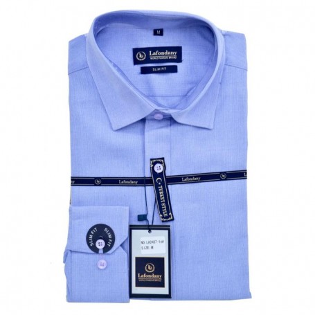 Chemise homme bleu clair slim fit pour un look raffiné - CHM998