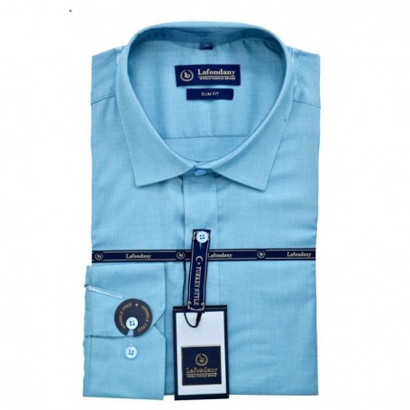 Chemise homme turquoise slim fit élégante et moderne - CHM999