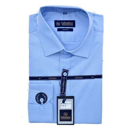 Chemise homme bleu clair slim fit pour un style chic - CHM1006