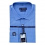 Chemise homme à carreaux bleue slim fit élégante - CHM1009