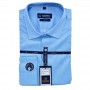 Chemise homme rayée bleu clair slim fit élégante - CHM1010