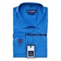 Chemise homme à carreaux bleue slim fit chic et moderne - CHM1014