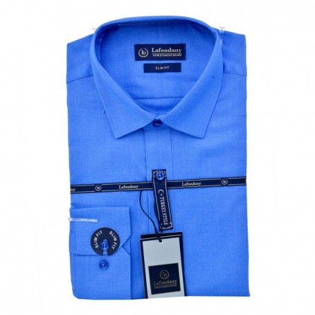 Chemise homme bleue slim fit élégante et moderne - CHM1017