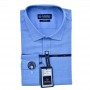 Chemise homme à carreaux bleu clair slim fit chic - CHM1024