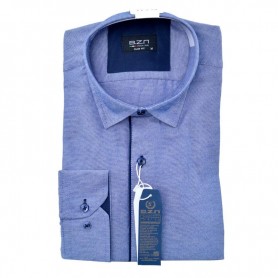 Chemise homme slim fit bleu clair – Élégance intemporelle – CHM1028