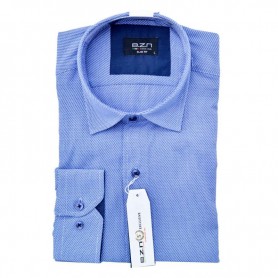 Chemise homme slim fit bleu – Élégance moderne – CHM1030