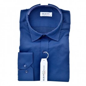 Chemise homme slim fit bleu marine – Élégance moderne – CHM1033