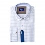 Chemise homme slim fit à carreaux gris – Casual chic – CHM1036