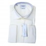 Chemise homme slim fit crème – Élégance décontractée – CHM1044