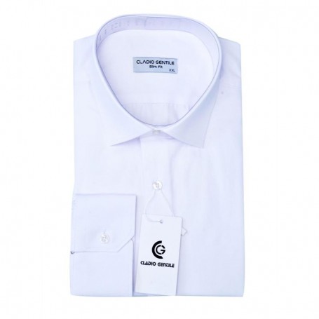 Chemise homme slim fit blanche – Classique et élégante – CHM1047