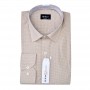 Chemise homme slim fit beige à petits carreaux – Chic décontracté – CHM1050