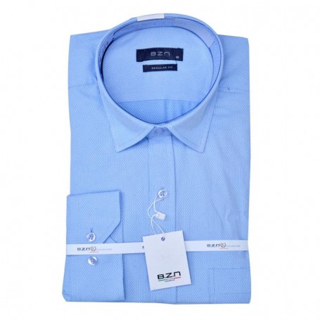 Chemise homme regular fit bleu ciel – Élégance moderne – CHM1059