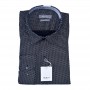 Chemise homme noire motifs géométriques – CHM1064