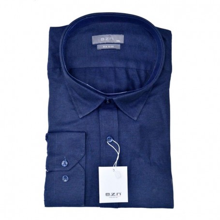 Chemise homme bleu foncé manches longues – CHM1069
