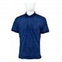 Polo homme bleu motifs floraux M à 3XL - TSH815