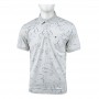 Polo homme gris clair motifs floraux M à 3XL - TSH816