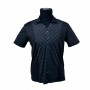 Polo homme noir motif à carreaux M à 3XL - TSH817