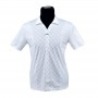 Polo homme blanc motif à carreaux M à 3XL - TSH820