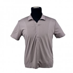 Polo homme beige motif à losanges M à 3XL - TSH821