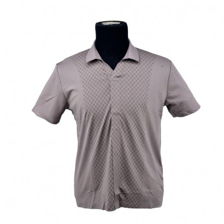 Polo homme beige motif à losanges M à 3XL - TSH821