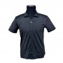 Polo homme noir motif à losanges M à 3XL - TSH824