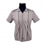 Polo homme beige larges rayures M à 3XL - TSH831
