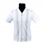 Polo homme blanc rayures modernes M à 3XL - TSH832