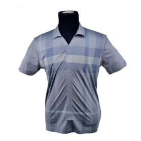 Polo homme motif géométrique élégant - TSH835