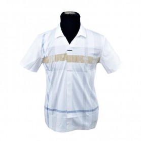 Polo homme à rayures modernes et col classique - TSH836