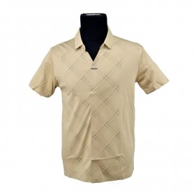 Polo homme quadrillé raffiné - M à 3XL - TSH841