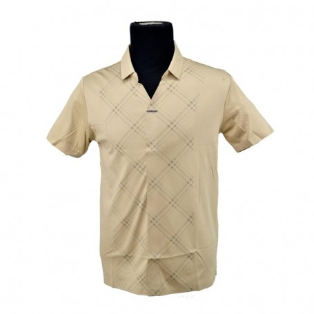 Polo homme quadrillé raffiné - M à 3XL - TSH841