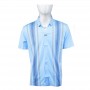 Polo homme bleu ciel avec rayures élégantes - M à 3XL - TSH848