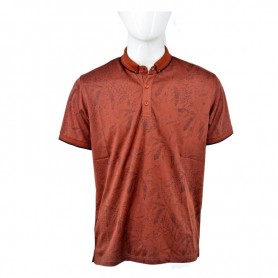 Polo homme terracotta à col boutonné - taille M à 3XL - TSH851