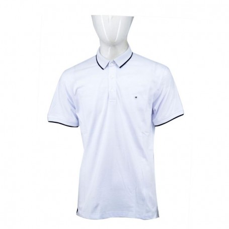 Polo homme rayé à col classique - Taille M à 3XL - TSH855