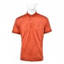 Polo homme terracotta à motif graphique - tailles M à 3XL - TSH872