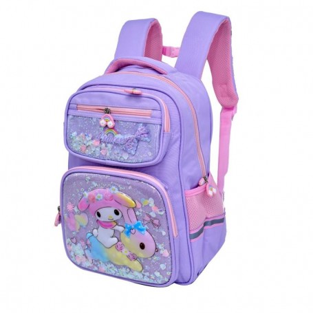 Sac à dos violet motif princesses pour filles - SC2840