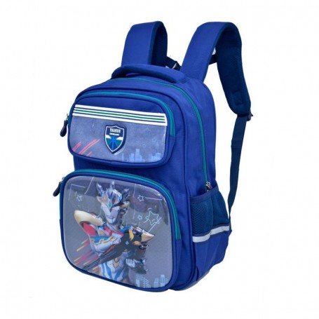 Sac à dos bleu motif super-héros pour garçons - SC2841