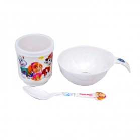 Set de vaisselle enfants avec personnages colorés - BBY48