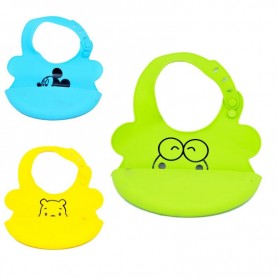 Bavoirs en silicone avec poche attrape-miettes - BBY49