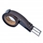 Ceinture en cuir marron foncé au style intemporel - CNT103