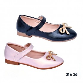 Ballerines pour filles avec boucle décorative - ENF563