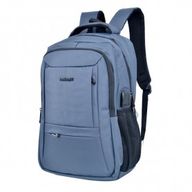 Sac à dos gris clair pour homme avec multiples compartiments - SC2850
