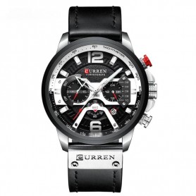 Montre Homme Curren Top Chrono - Élégance et Performance Noire - CRN2