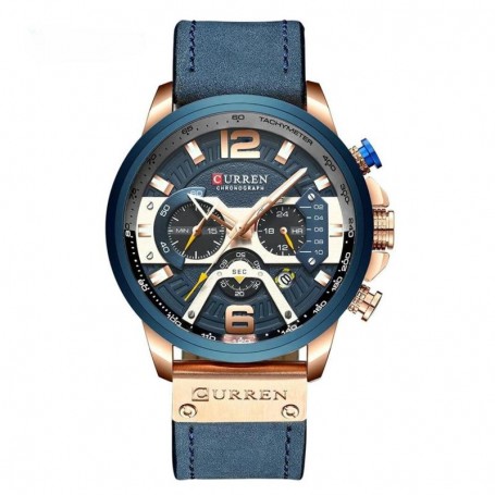 Montre Homme Curren Top Chrono - Bleu : Élégance et Performance - CRN3
