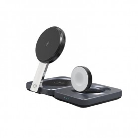 Support de Charge Qi2-15W MagSafe Noir - Multi-Appareils - Recharge Rapide