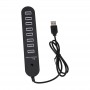 Hub Multi Ports - 8 Ports USB - Compact pour Ordinateurs et Périphériques