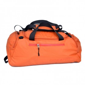 Sac de voyage orange avec poches zippées - Pratique et léger - VLS373