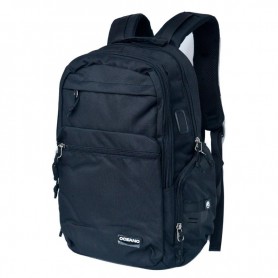 Sac à dos noir avec prise USB intégrée - Élégant et fonctionnel - SC2886