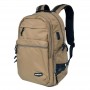 Sac à dos beige avec prise USB intégrée - Pratique et stylé - SC2887