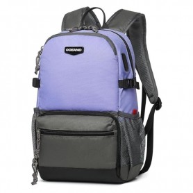 Sac à dos 14 pouces Oceano 3830 - Étanche et Résistant aux Chocs - Violet